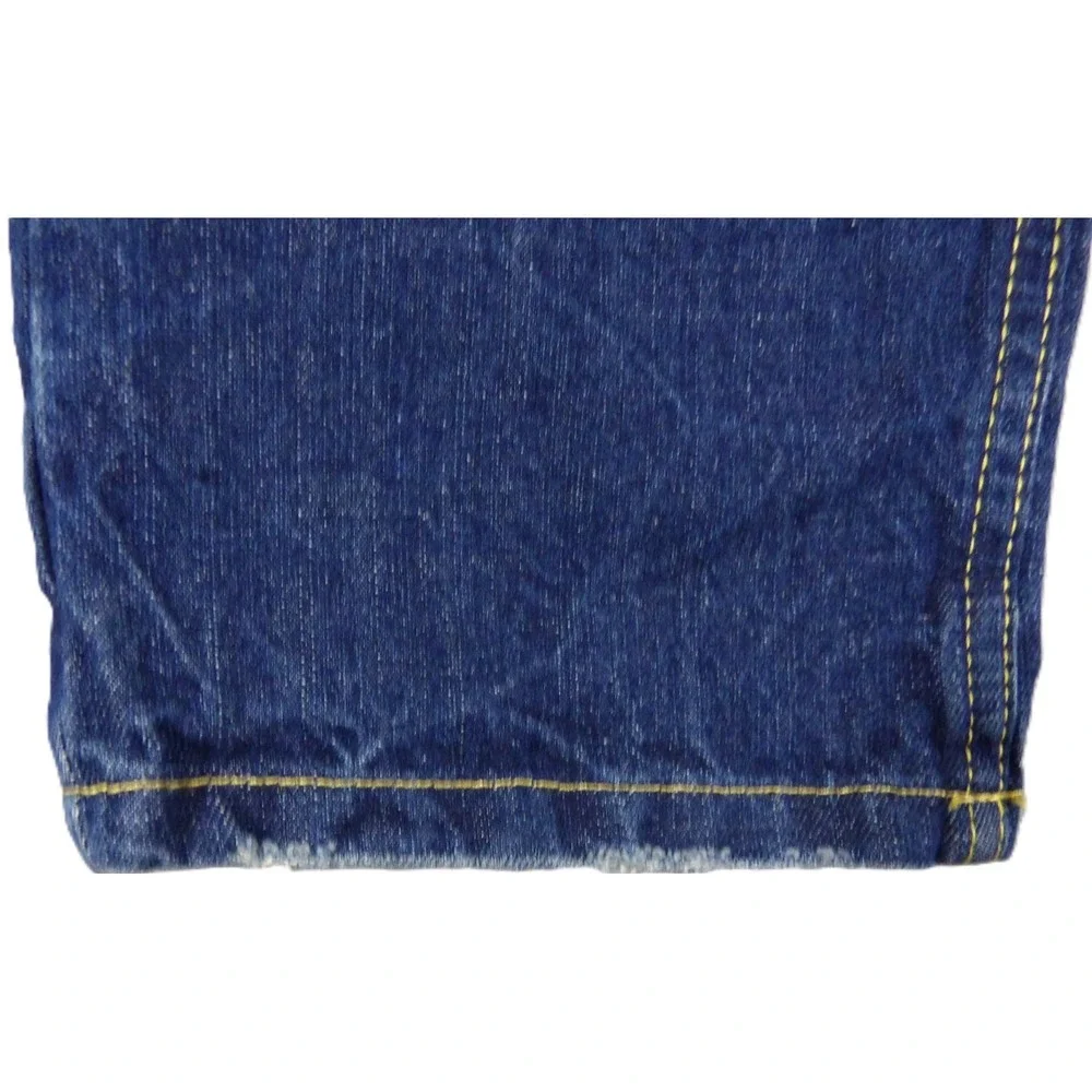 Levi's 502 Regular Taper Jeans Boys 16 Reg W28 L28 Blue Distressed Stretch Denim